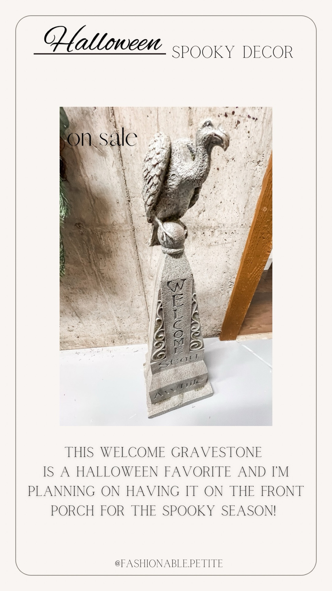 This Halloween decor welcome headstone is a favorite! Perfect for a yard or your porch! 
Halloween decor. Fall decor. Halloween. Porch decor. Seasonal decor. 

#LTKSaleAlert #LTKSeasonal #LTKHome