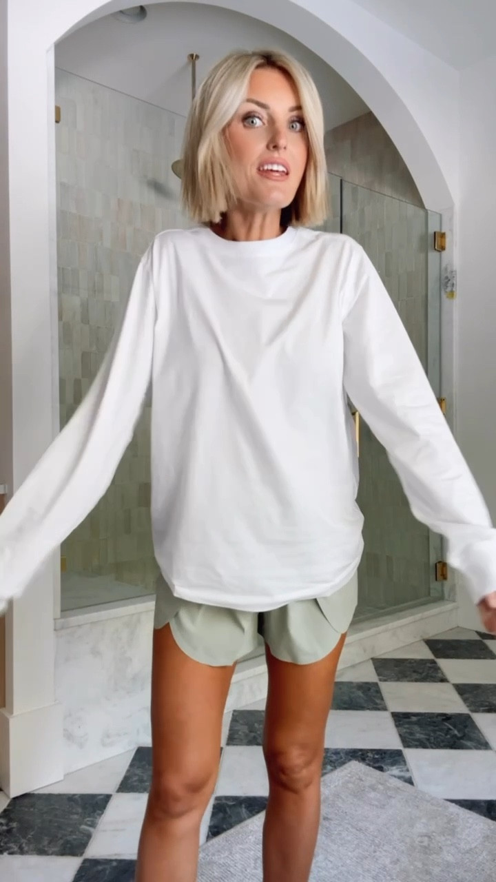 This long sleeve top is the perfect everyday shirt! So many ways to wear! Wearing S in the top & 6 in the shorts. @lululemon #lululemoncreator #ad

Loverly Grey, lululemon, activewear, athleisure, active shorts, athletic shorts

#LTKStyleTip #LTKSeasonal #LTKActive