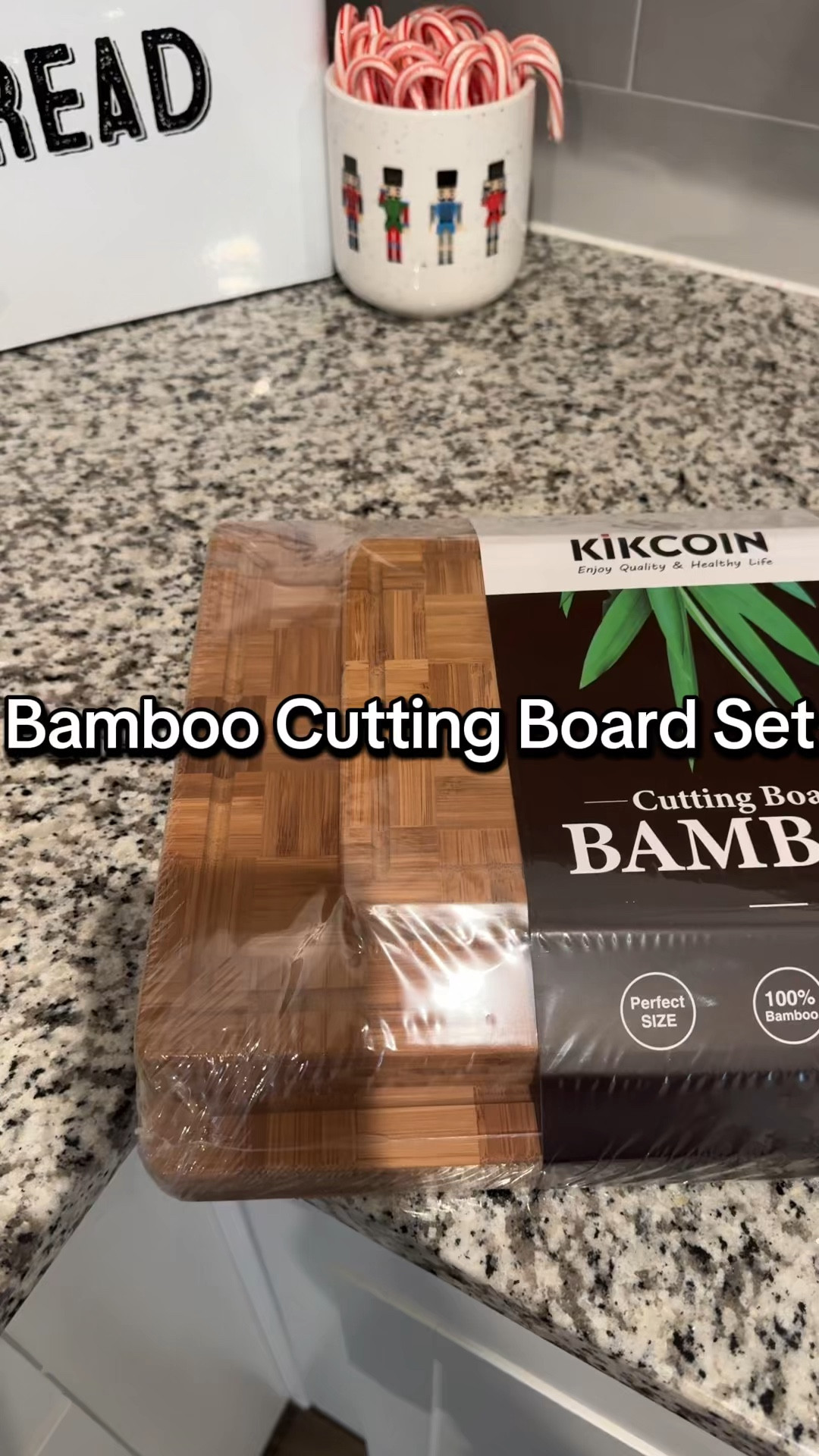 I love this wooden bamboo cutting board set because it gives me three really good size cutting boards, but it also gives me a nesting situation so I can keep them on my countertops without them taking up too much space  

#LTKHome #LTKWatchNow