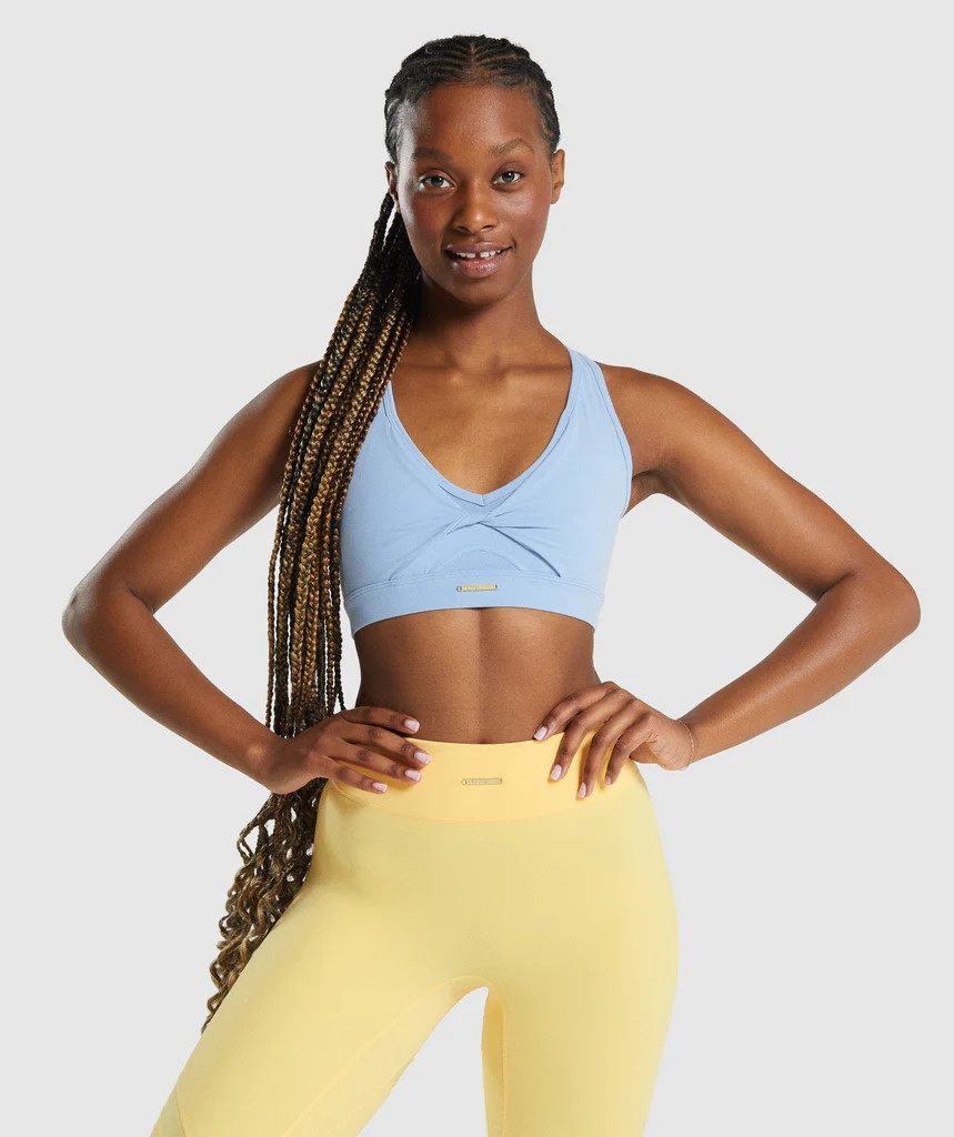 Gymshark Whitney Mesh Sports Bra - Goal Blue | Gymshark (Global)