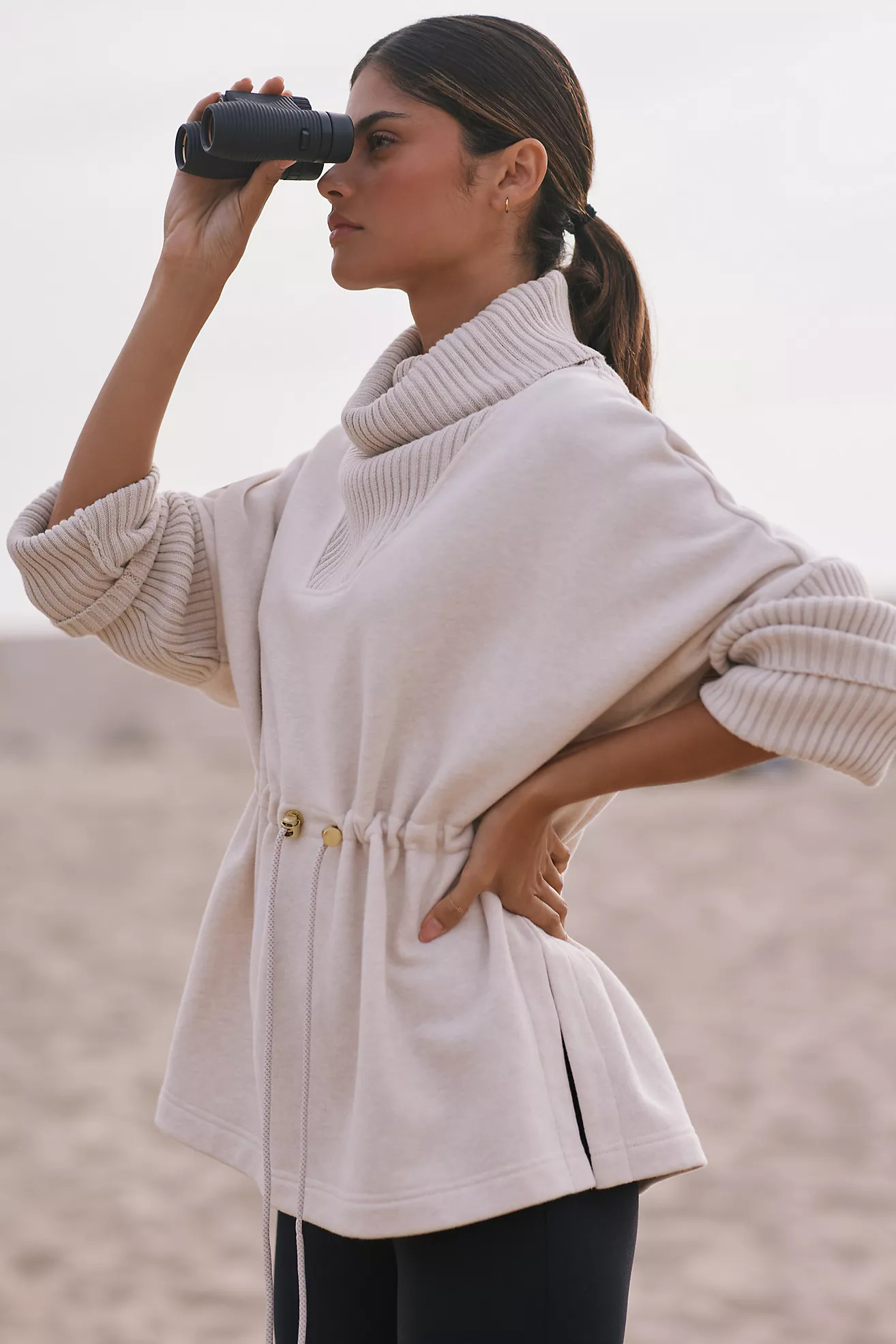 Varley Cavello Longline Turtleneck Sweater | Anthropologie (US)