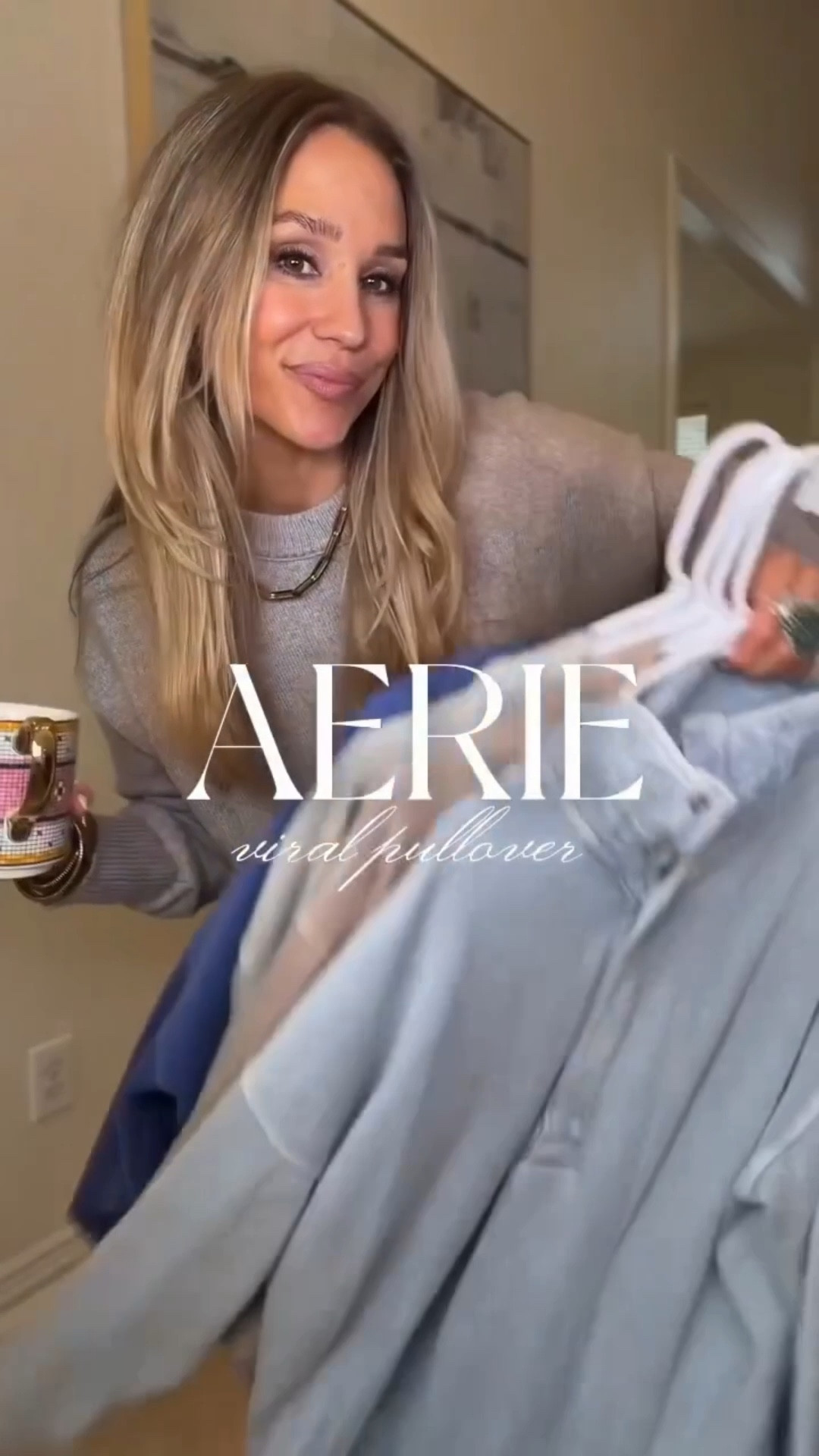 🤍 Pay less than I did! For a limited time, everyone’s favorite cozy pullover from Aerie is 25% off. Wearing size s / my tts / oversized 