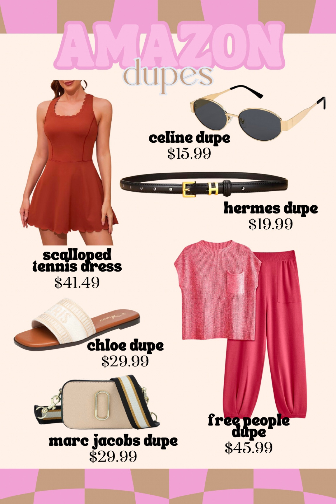 Amazon designer dupes

Looks for less with Amazon 