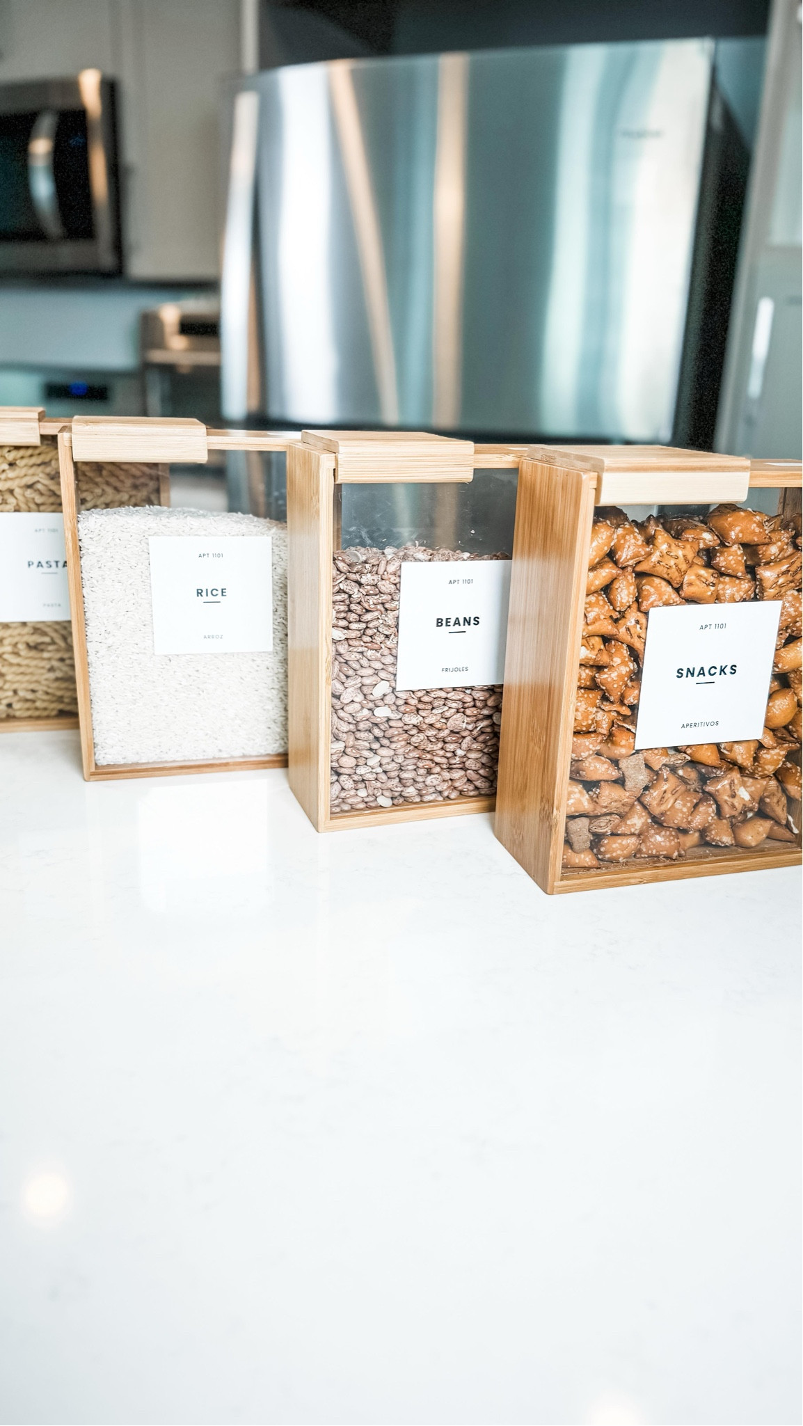 FINALLY RESTOCKED!!!! 🏃🏽‍♀️💨

Use “Pantry Boxes” and we will DM you the 🔗 to 🛒 this video 🔗🥨🥜🍚🌾💫

Will sell out quick again! Don’t wait! They have been sold out since we shared them in August!

As you know we are professional organizers and we are always looking for new functional/aesthetic organizing options for you home. We found these are it was an immediate add to cart! 😍

These are great for cereal, pasta, grains, snacks and more! The perfect size! They also stay open securely with a magnet (that little white square on top of the boxes)! Best part… they even come with a full set of labels!

Follow us for more organizing ideas and tips!

#neatlyembellished #professionalorganizer #homeorganizer #homeorganizing #organization #organizingideas #organizingtips #organizinghacks #organizedhome #organizedmom #organizedlife #amazon #amazonmusthaves #amazonfavorites #amazonfinds #amazonfaves #amazoninfluencer #amazoninfluencerprogram #amazonhome #pantryorganization #organizedpantry #pantrygoals

#LTKHome