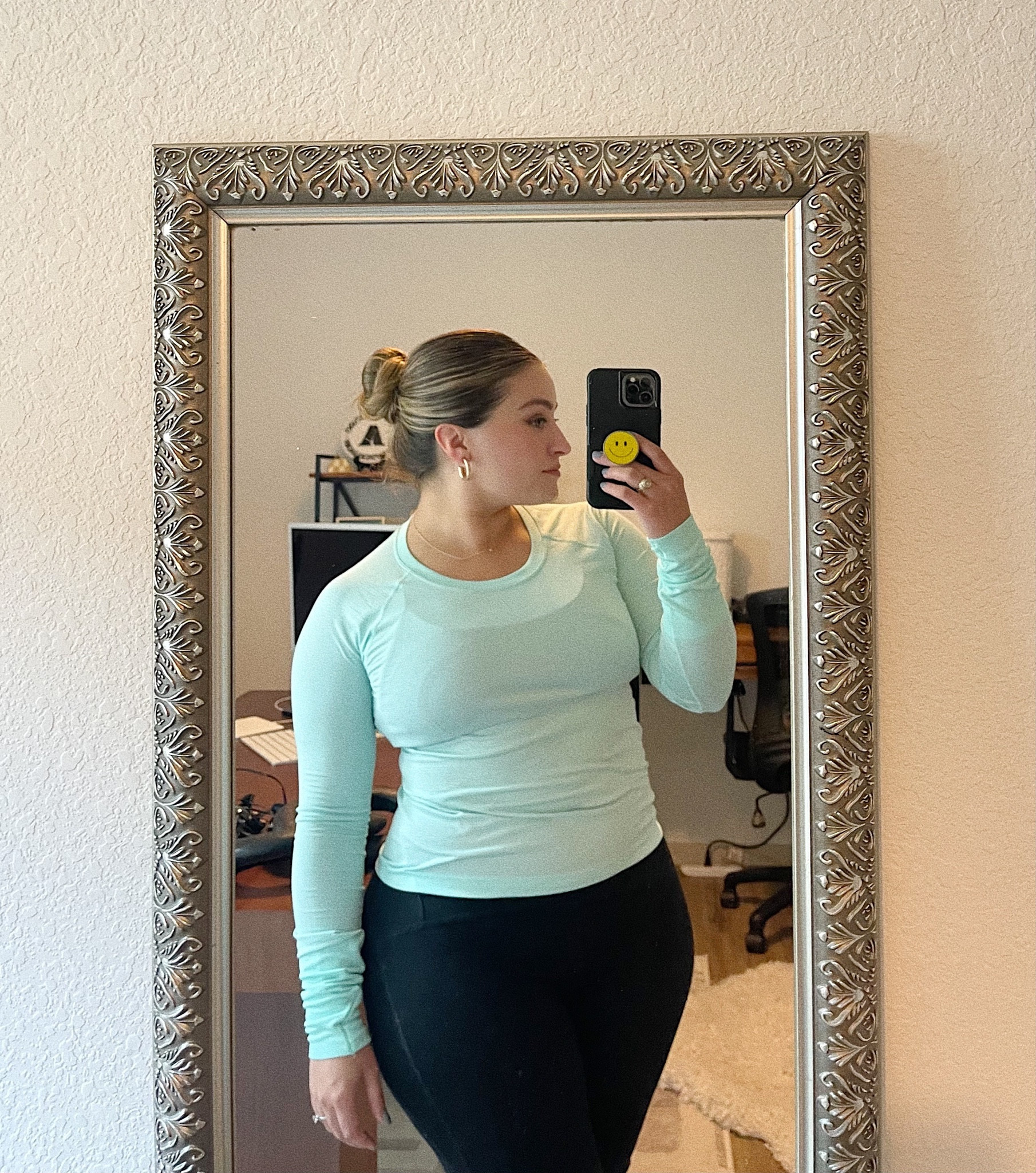 I’m starting to work out again, and this mint ice blue 🧊 too color from Lululemon is a confidence booster for me! This long sleeve athletic top is lightweight and cool toned enough to wear on hot summer days like today! Grabbing other pieces from this color collection are on my radar. My go-to athletic shoes have been these white New Balances, and they’re on sale now!

#LTKActive #LTKSeasonal #LTKsalealert