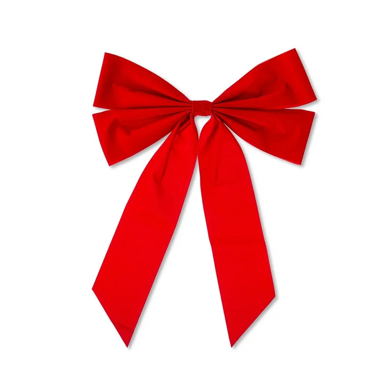 Red Christmas Wreath Bow, 15 in, by Holiday Time | Walmart (US)