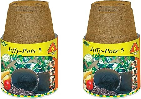 PLANTATION Products Jp508 Round Peat Pot, 5-Inch, 6-Pack (2) | Amazon (US)
