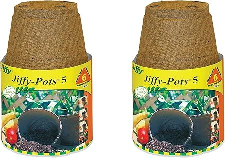 PLANTATION Products Jp508 Round Peat Pot, 5-Inch, 6-Pack (2) | Amazon (US)