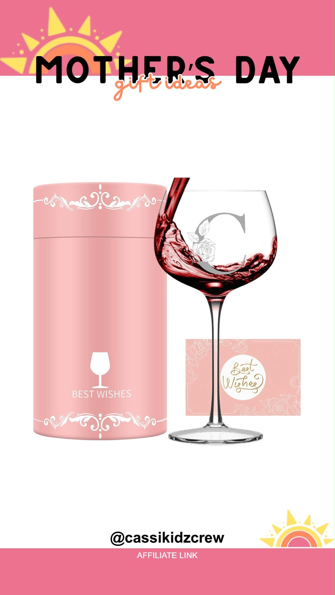 Personalized charm meets everyday elegance. The Initial A‑Z Wine Glass makes every sip feel special while celebrating her unique style in a thoughtful way. 🍷✨🌸  

#PersonalizedGift #WineGlass #InitialGift #GiftIdeas #WomenGift #HomeEssentials #CustomGlass #FamilyLove #HeartfeltGifts #KitchenDecor 

 #LTKMothersDay #LTKmomlife #LTKSaleAlert