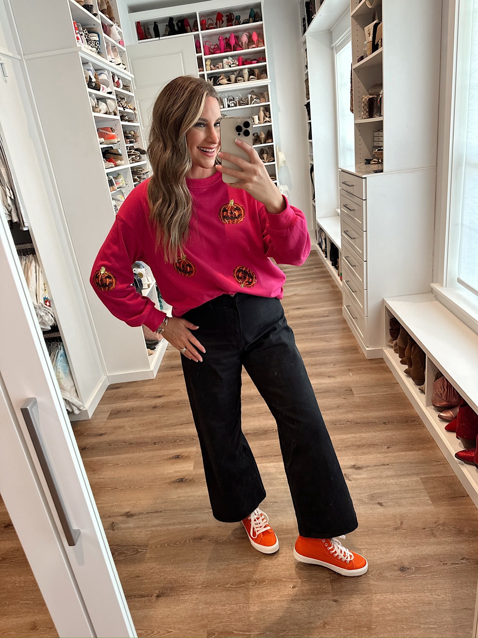 Amazon wins again! Budget-friendly Halloween outfits that are comfortable, mom-friendly, and perfect for a class party. Cute, fun, and stress-free. Exactly what we need this season! 

In a large Halloween sweatshirt, size 8 wide leg cropped black jeans, sneakers and accessories- fits tts.

shop dandy, halloween, lounge wear, fall outfit, fall lounge, amazon fashion

#LTKFindsUnder50 #LTKStyleTip #LTKSeasonal