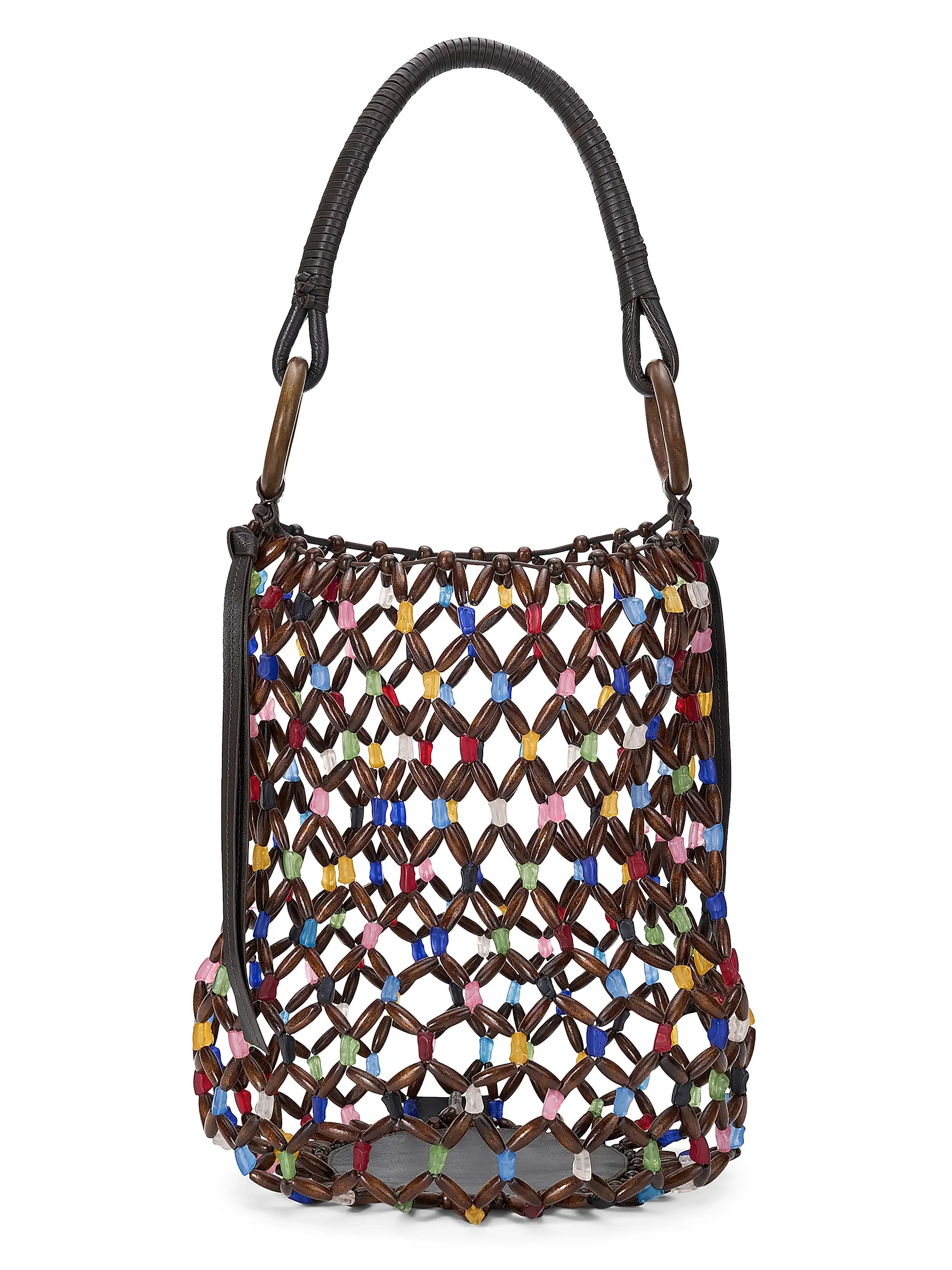 Staud Del Mar Beaded Bucket Bag | Saks Fifth Avenue | Saks Fifth Avenue