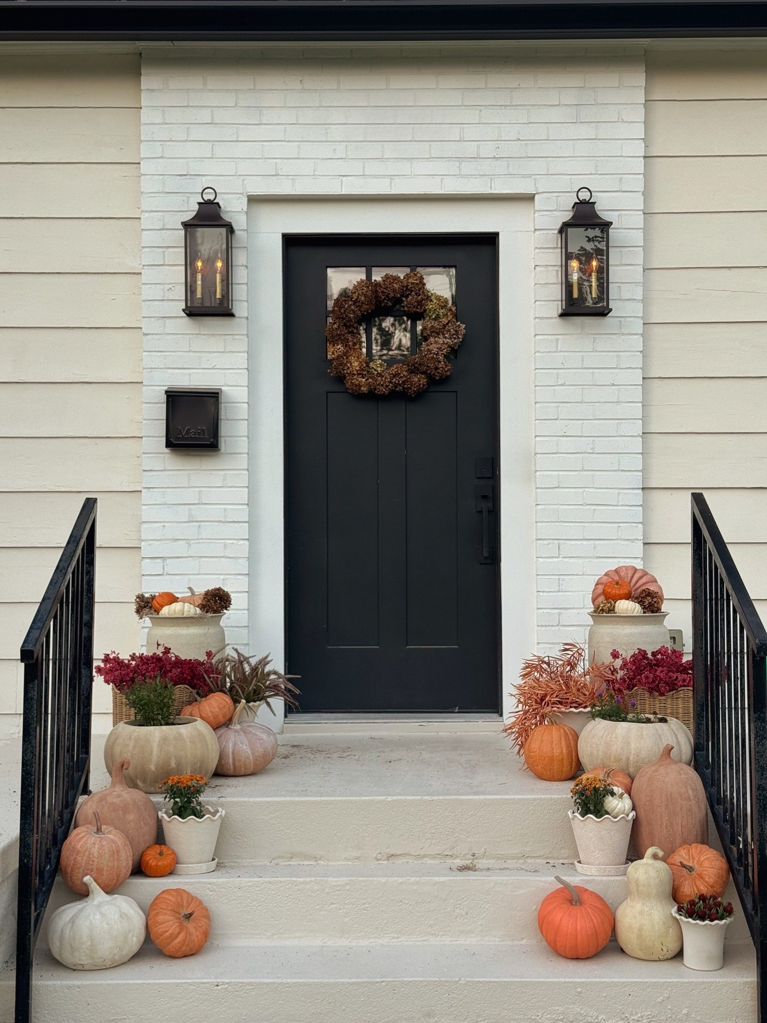 This may be my favorite look for a fall porch yet! But faux pumpkins in the wild whenever you come across that actually looks real to get the most “shopped a farmers market” look. But here are some of my favorites, along with faux stems!

#LTKSeasonal #LTKHome #LTKSaleAlert