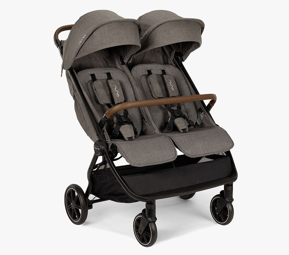 Nuna TRVL DUBLE Stroller, Granite | Pottery Barn Kids