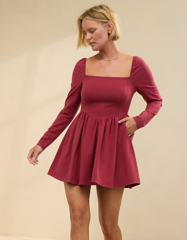 Aerie Knit Fit & Flare Mini Dress | American Eagle Outfitters (US & CA)