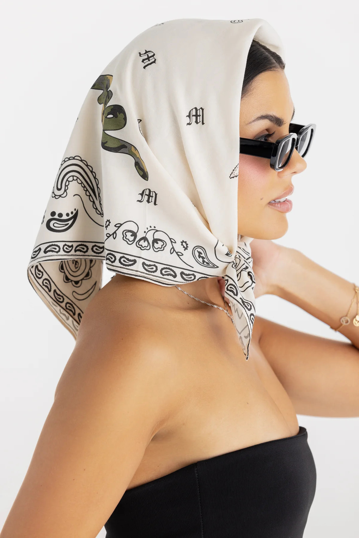 Camo Logo Bandana Scarf | Miss Me