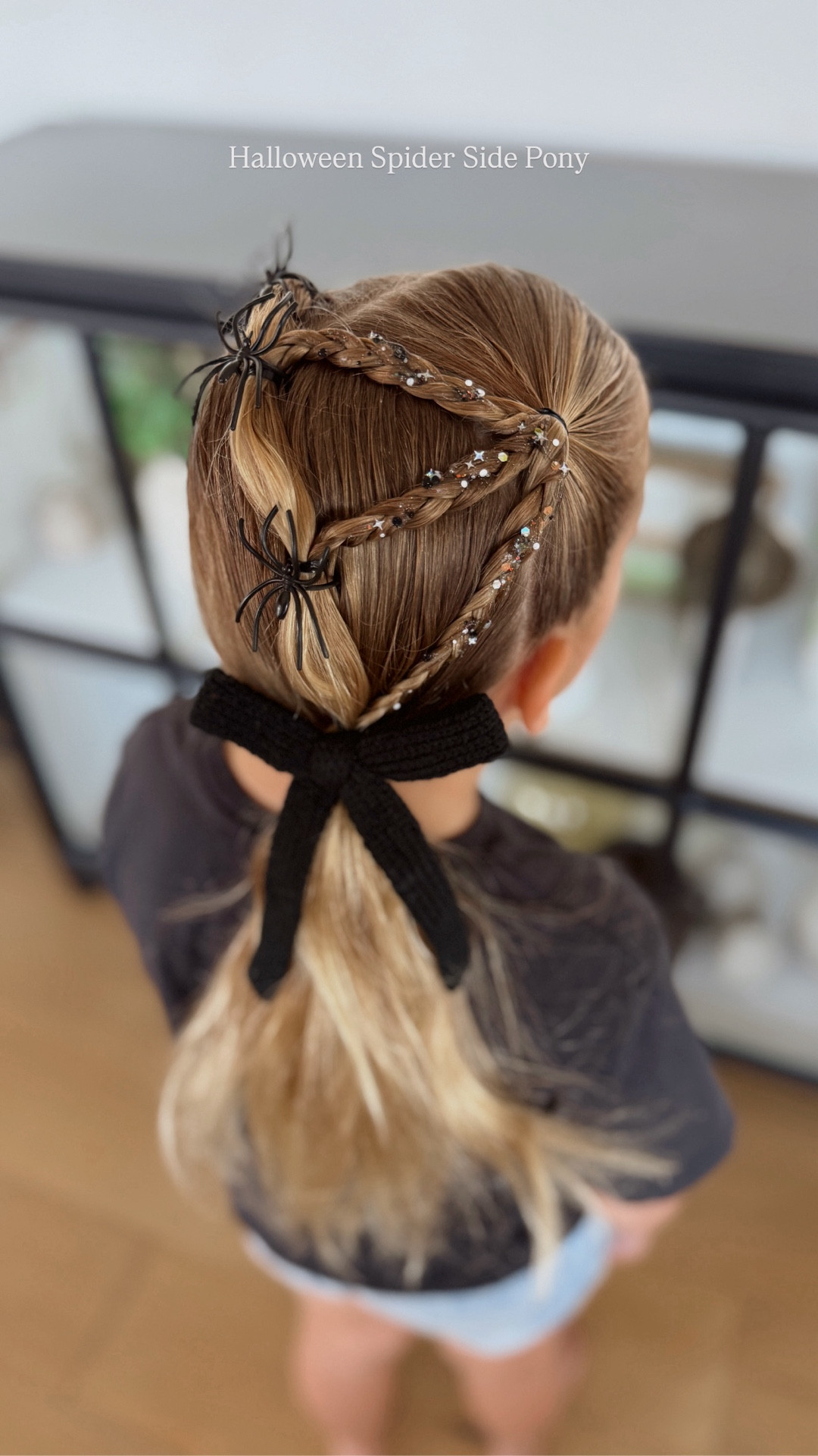 Halloween spider side pony! 