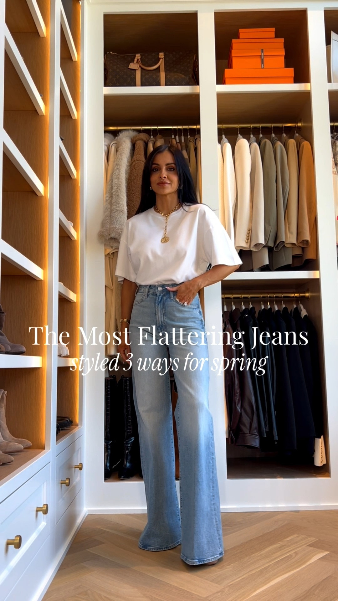 The most flattering denim styled 3 ways for spring 
Mother the hustler denim wearing a size 24
Gucci pendant necklace
Aritzia white tee wearing an XXS
White floral top wearing an XS
White sweater via Shopbop wearing an XS
White floral top from Shopbop wearing an XS


#LTKOver40 #LTKgrwm #LTKSeasonal