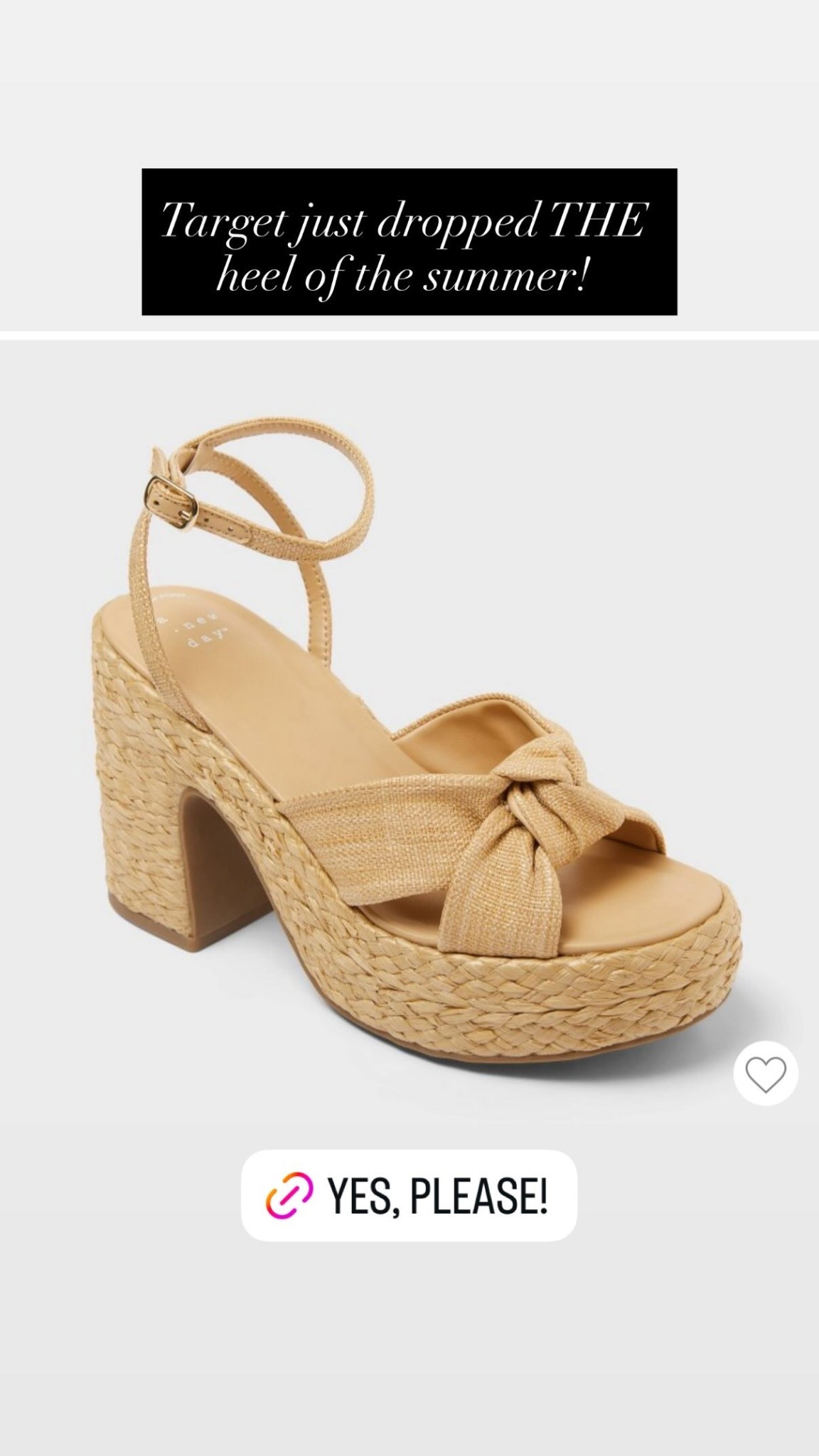 Target just dropped THE heel of the summer!