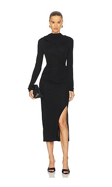 Diane von Furstenberg Sonja Dress in Black from Revolve.com | Revolve Clothing (Global)