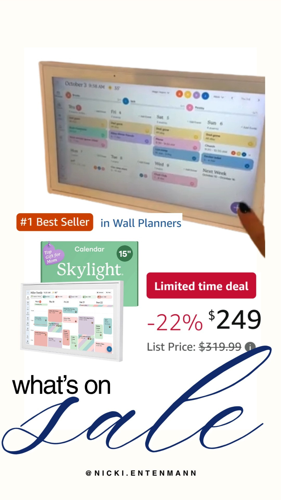 Stay on top of your family’s plans with the Skylight Calendar that keeps everyone synced and smiling. Organization just got a glow‑up ✨📅💫  

#SkylightCalendar #familyplanner #smartcalendar #homeorganization #digitalcalendar #techgadgets #hometech #dailyplanner #familylife #organizedhome 

 #LTKdayinmylife #LTKHome #LTKSaleAlert
