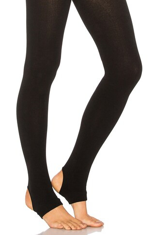Plush Fleece Lined Stirrup Tights in Black from Revolve.com | Revolve Clothing (Global)