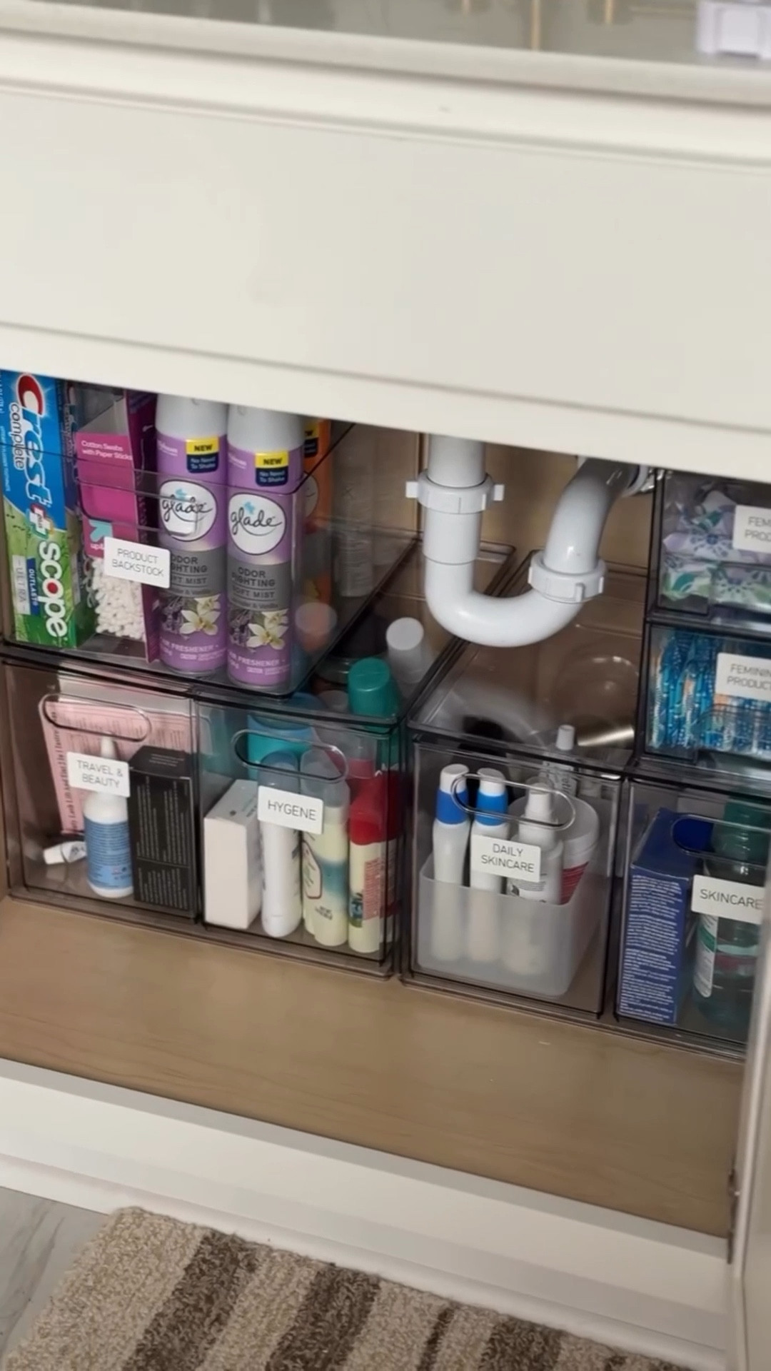 Bathroom under sink organization ✨ 

#LTKHome #LTKmomlife #LTKSeasonal