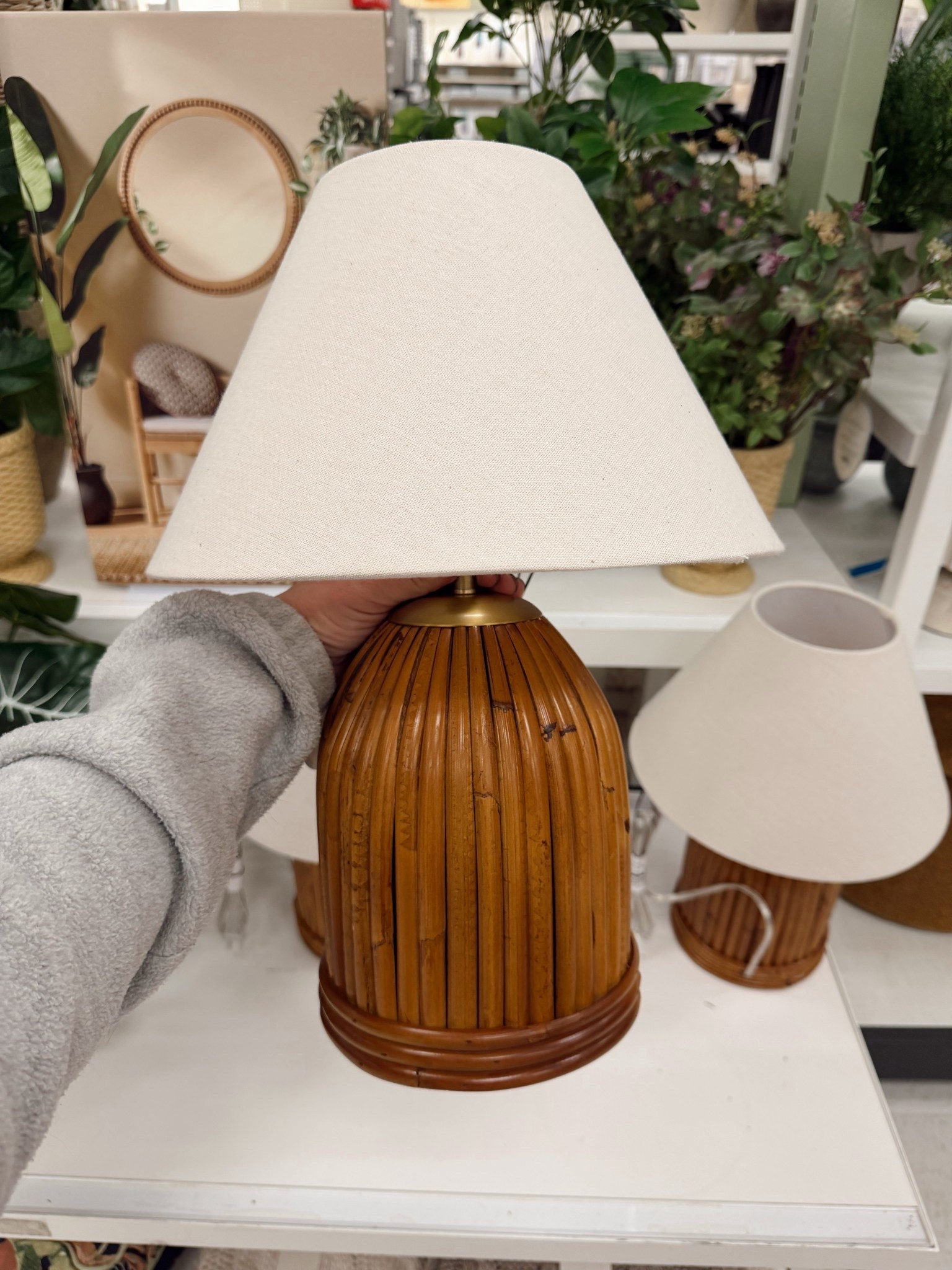 Beautiful woven side table lamp! 

#LTKSeasonal #LTKU #LTKHome