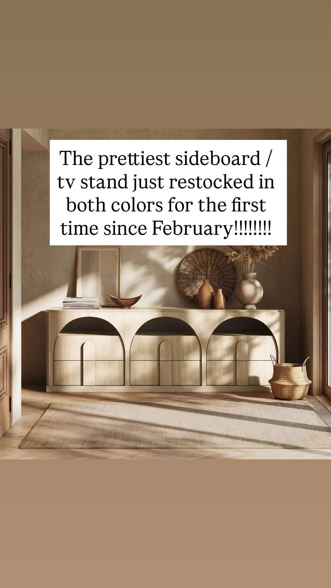 My favorite sideboard / tv stand finally back in stock!!! 🚨
