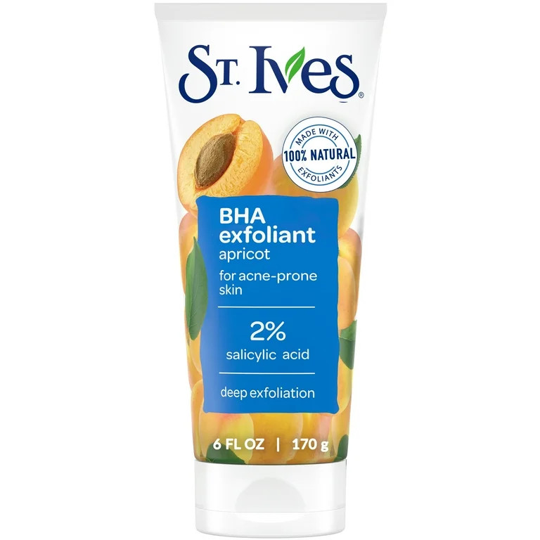 St. Ives BHA Face Exfoliant, Apricot Facial Exfoliator for Acne Prone Skin 6 oz | Walmart (US)