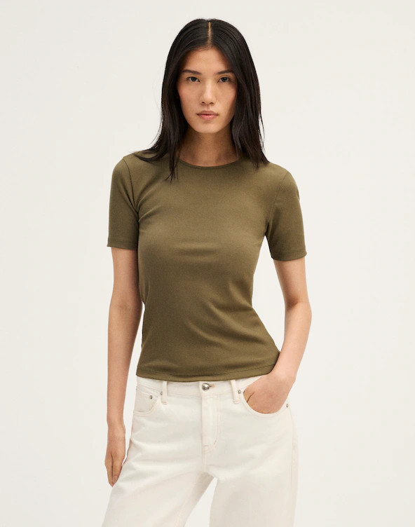 The 9-9 Tee in LuxeRib | Madewell