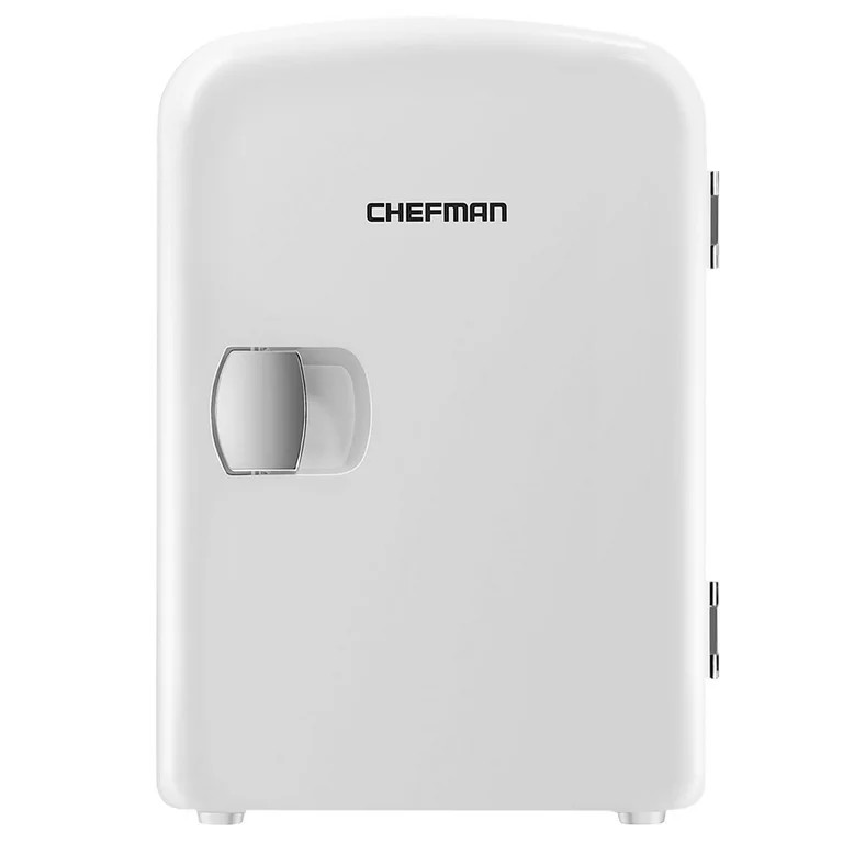 Chefman Portable 4L Mini Fridge w/ Heating and Cooling - White, New | Walmart (US)
