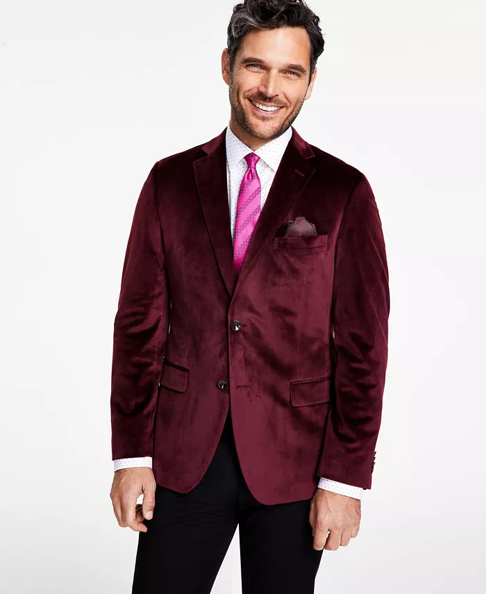 Men's Slim-Fit Solid Velvet Sport Coats, Created for Macy's | Macy's