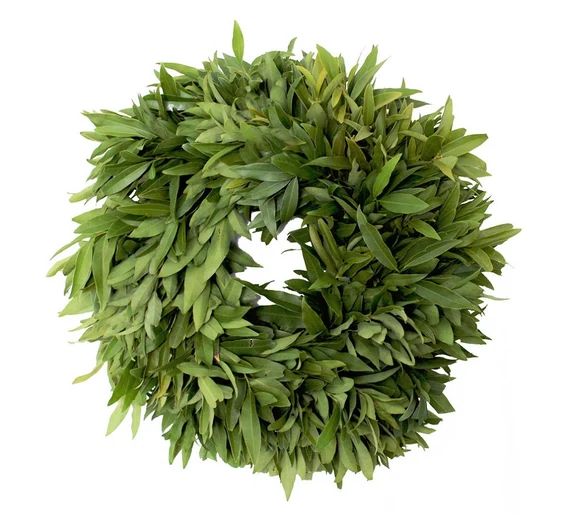 Fresh Bay Leaf Wreath- Original 16'' | Etsy (US)