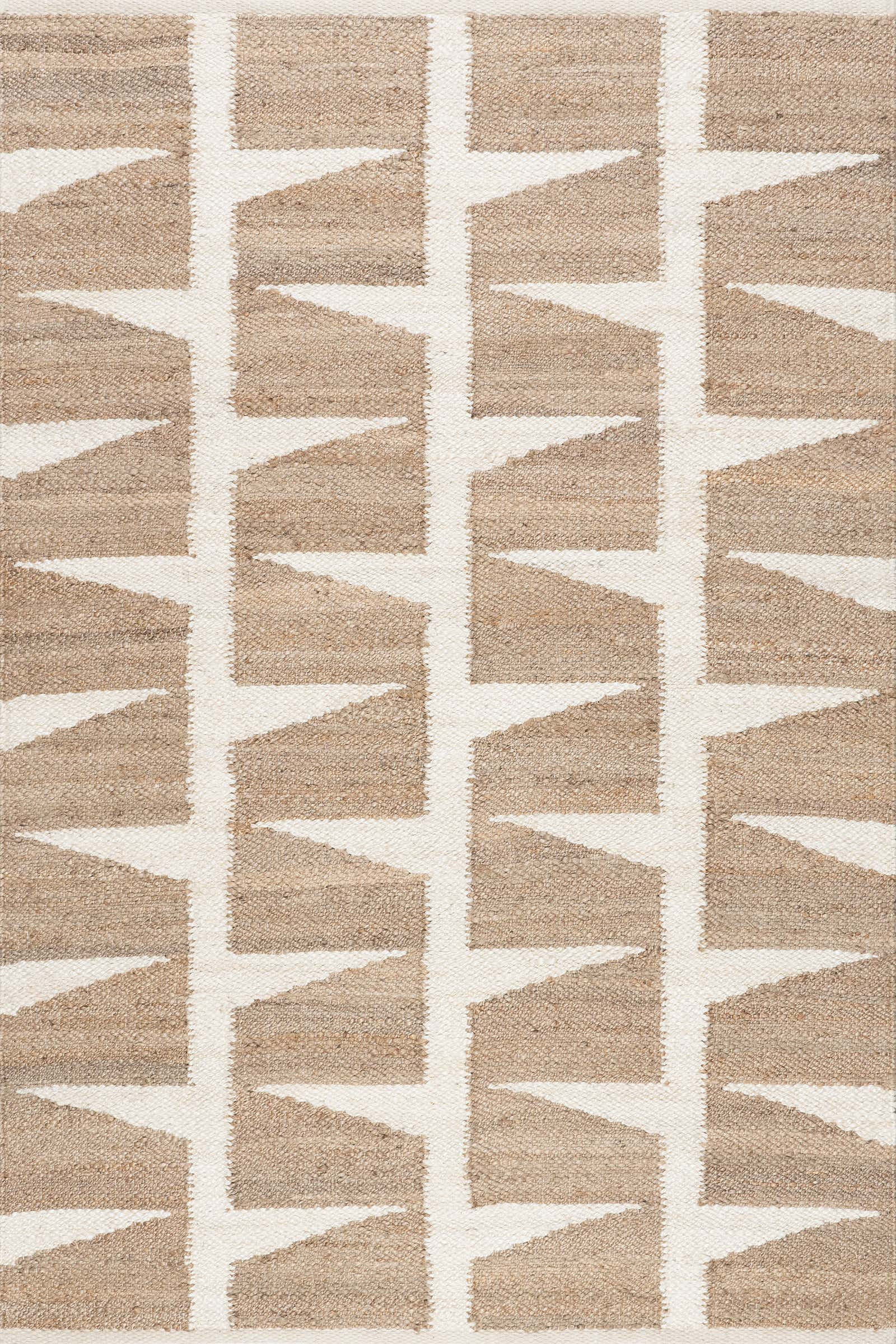 Color: NaturalManon Geometric Rug | Natural Natural swatchShape: RectangleRectangleSize: 4' x 6'S... | Rugs USA