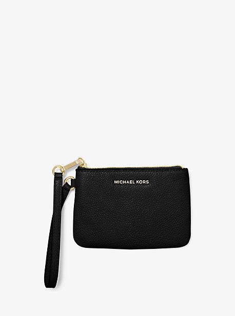 Jet Set Small Pebbled Leather Wristlet | Michael Kors US