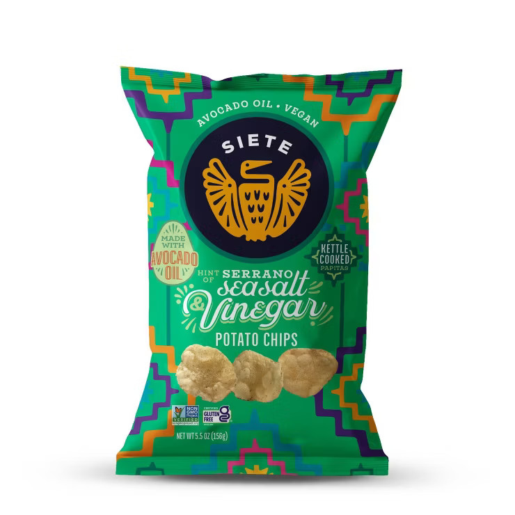 Siete Sea Salt Vin Kettle Chips - 5.5oz | Target