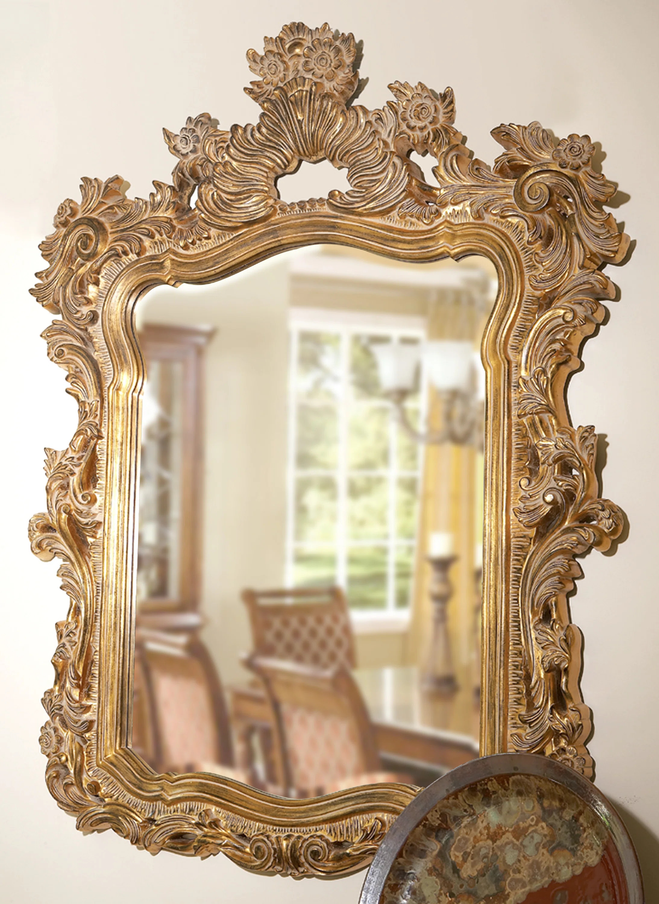 Cilegon Ornate Framed Wall and Vanity Mirror | Wayfair North America