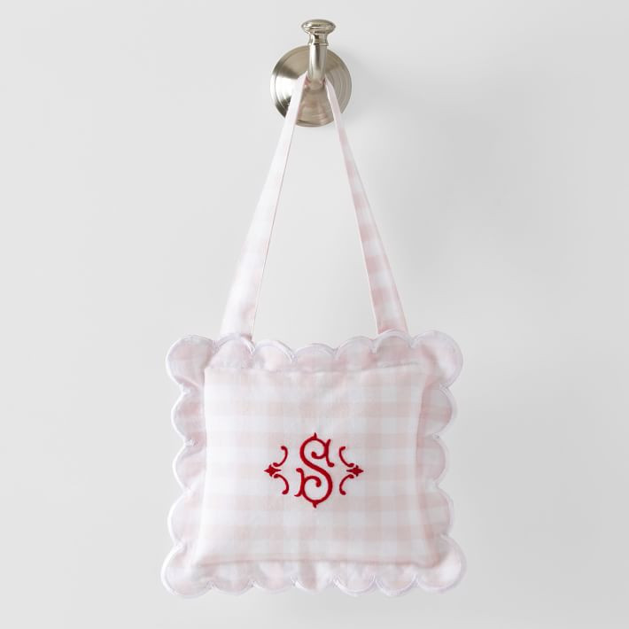 Gingham Hanging Door Pillow | Mark and Graham