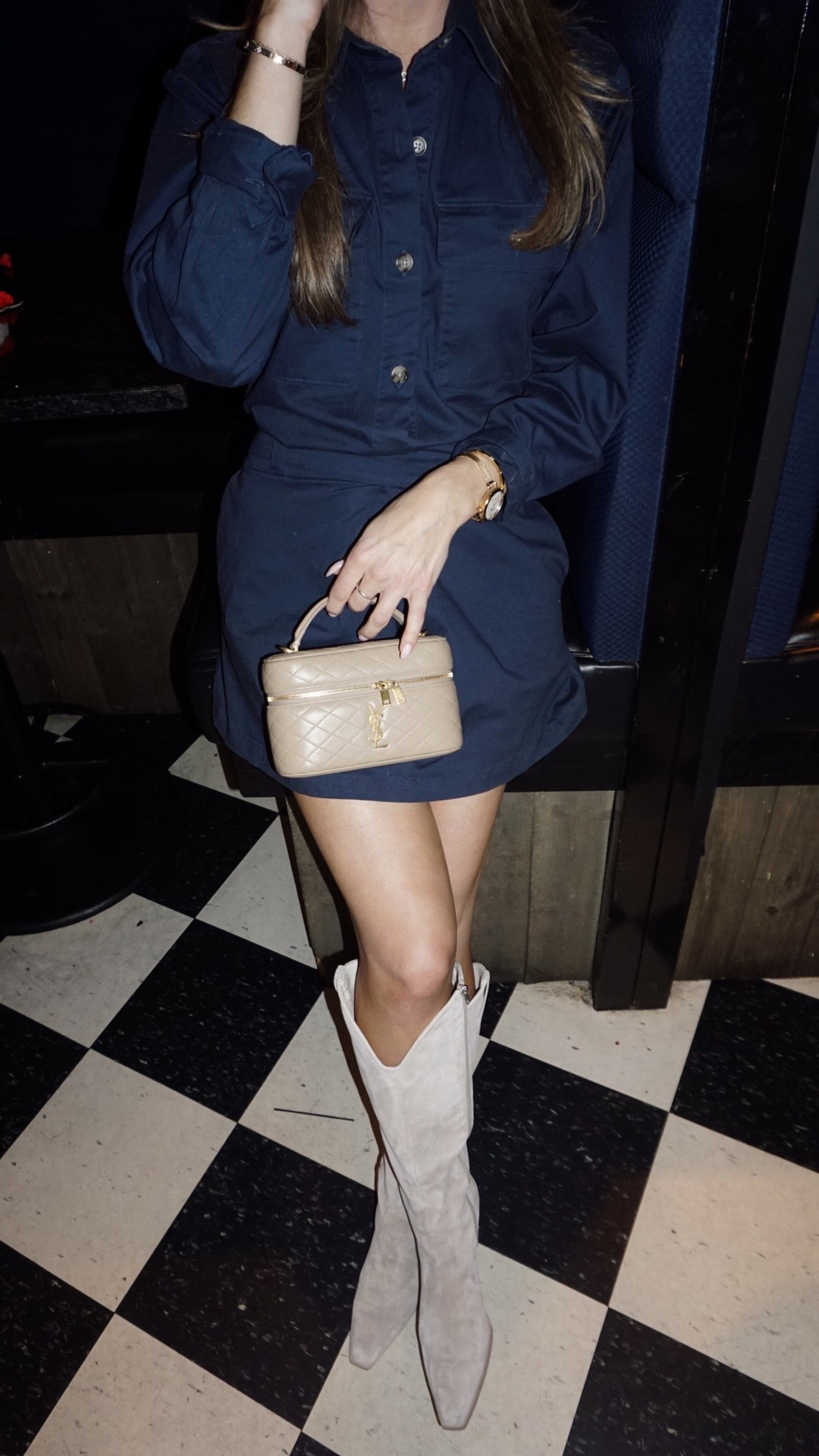 Abercrombie skort dress with Dolce Vita Ariana cowgirl boots and YSL vanity bag 

#LTKStyleTip #LTKFindsUnder100 #LTKWorkwear