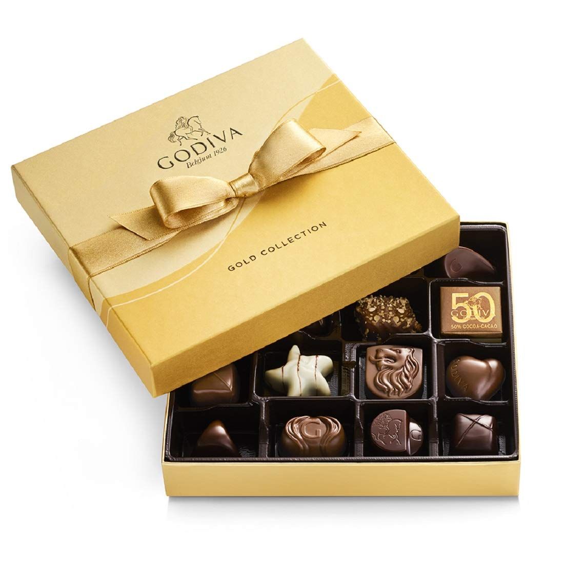 Godiva Chocolatier Chocolate Gold Gift Box, Assorted, 19 pc, Easter Candy | Amazon (US)