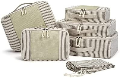 Amazon.com: Packing Cubes for Suitcase, BAGSMART Foldable Packing Organizers for Travel Accessori... | Amazon (US)