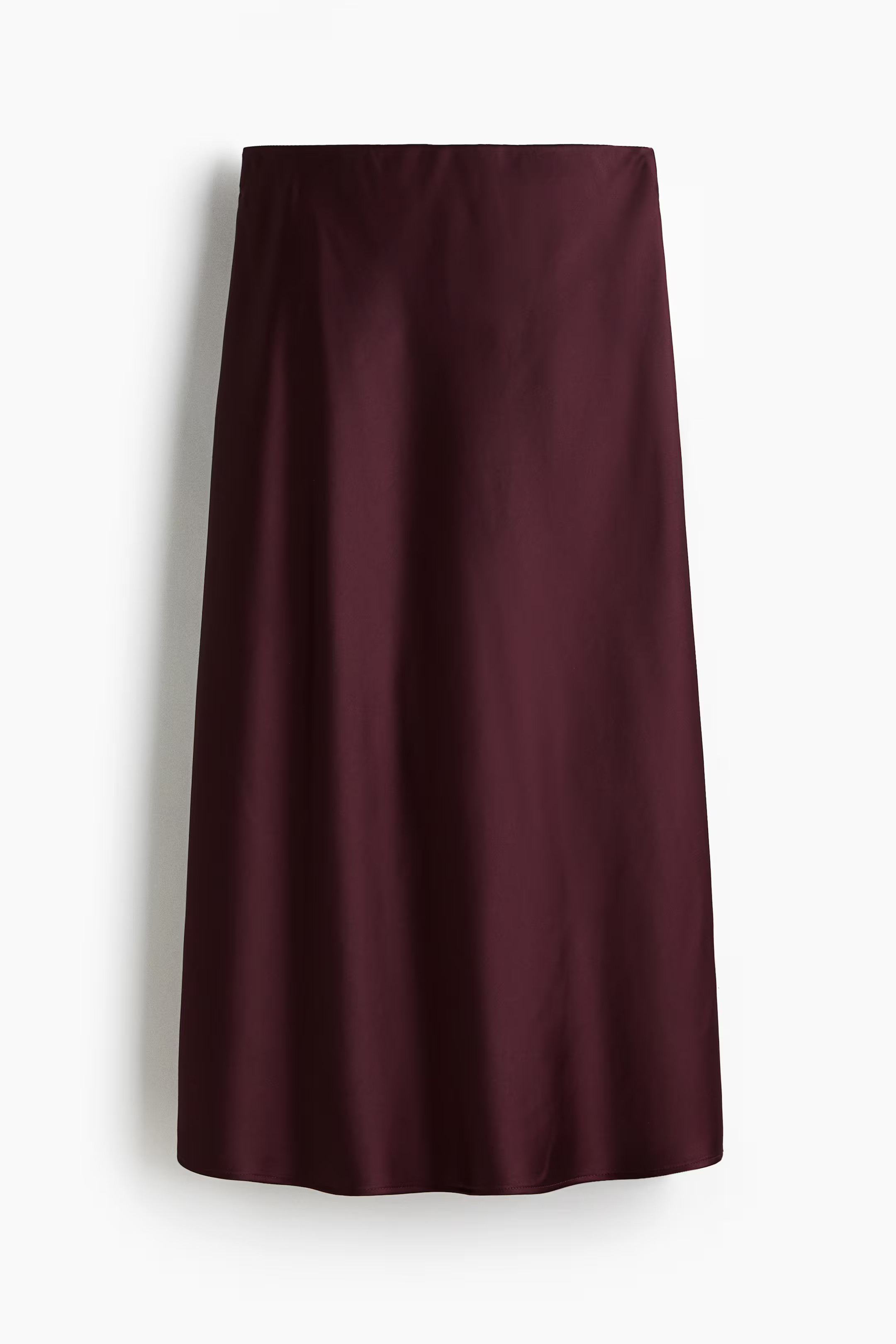 Midi Skirt - Burgundy - Ladies | H&M US | H&M (US + CA)