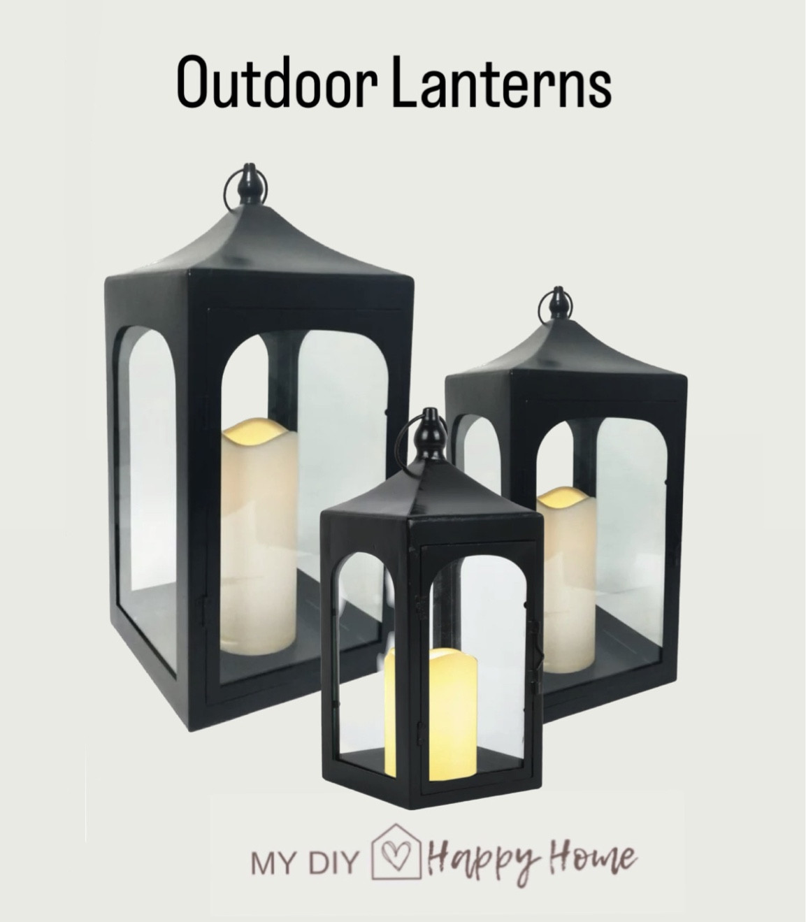 Outdoor Lanterns from BHG @walmart

•Three size options 
•includes the candle
•battery operated

#LTKFind #LTKhome #LTKSeasonal