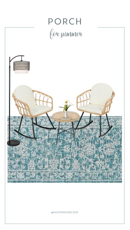 Summer porch design. All from Amazon.



Porch furniture, outdoor runner rug, outdoor chairs, outdoor furniture, outdoor side table, outdoor floor lamp

#LTKHome