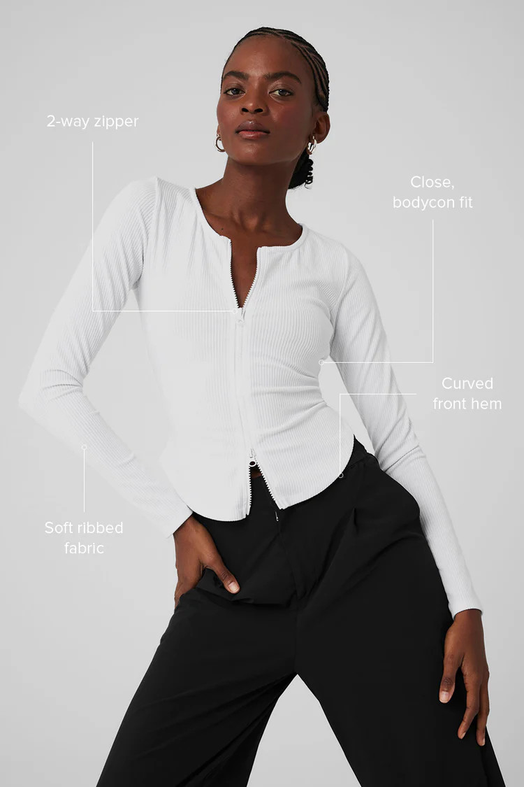 Ribbed Stardust Jacket | Alo Yoga (US)