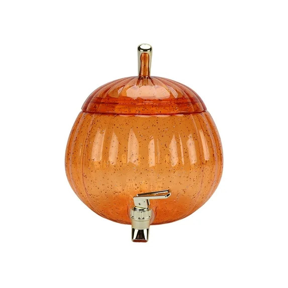 Way to Celebrate 1.5 Gallon Acrylic Pumpkin Shape Beverage Dispenser, Orange | Walmart (US)