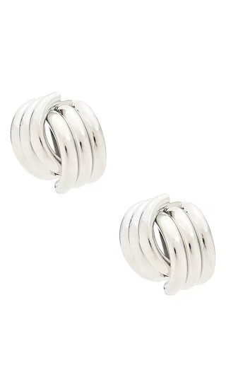 x REVOLVE Knot Earrings in Silver | Revolve Clothing (Global)