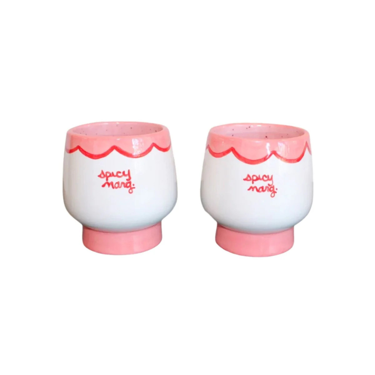 Pink Spicy Marg Glasses - Set of 2 | Scout Design Studio