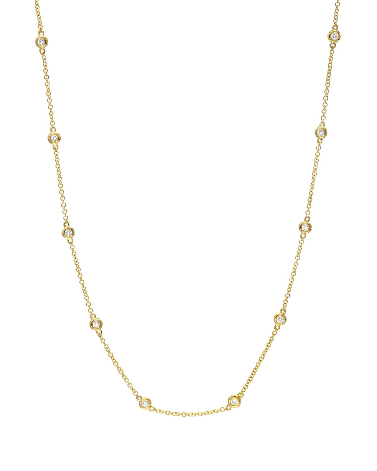 14k Gold Diamond By-the-Yard Necklace | Neiman Marcus