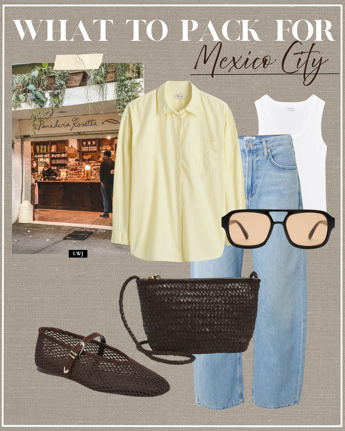 what to pack for summer in mexico city in a carry-on summer outfits / travel outfits / mexico city / city chic / relaxed style / jeans / aritzia linen lodge pants / maxi white skirt / blue barrel jeans / gola viper sneakers / mesh flats / aviator sunglasses / statement necklaces / madewell crossbody / nordstrom

#LTKootd #LTKTravel